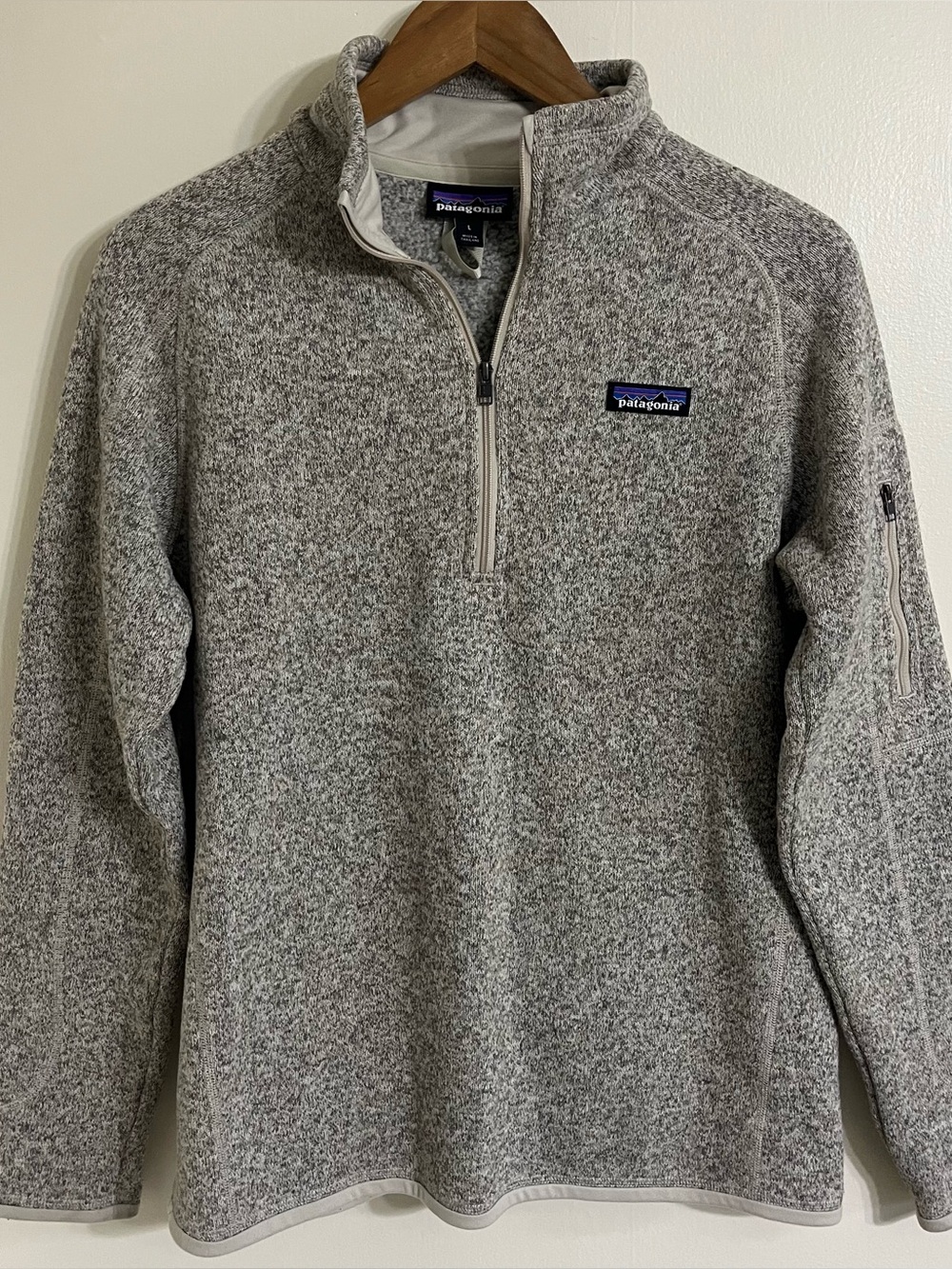 Patagonia better sweater 1/4 zip pullover women’s large